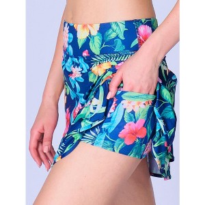X BY GOTTEX Kate Ruffled Performance Skort: Sporty Elegance - 1 of 4