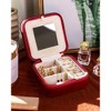 Benevolence LA Plush Velvet Travel Jewelry Box Organizer - 4 of 4