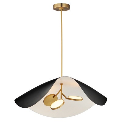 ET2 Lighting Carmen 3 - Light Pendant in  Black/Gold
