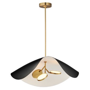 ET2 Lighting Carmen 3 - Light Pendant in  Black/Gold - 1 of 4