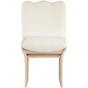 Meridina Furniture,Shaw Cream Chenille Fabric Upholstered Dining Chair - 2 of 4