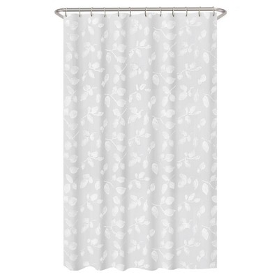 Zenna Home Mesh Pockets PEVA Shower Curtain/Liner, Grey