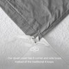 DOZ 100% GOTS Organic Percale Duvet Cover Set, Crisp Cool, Long Staple, Breathable, Durable, 8 Loops - image 4 of 4