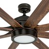 Honeywell Ceiling Fans Xerxes Modern 62 Inch Ceiling Fan with LED Light and Remote Control, Indoor Fan, 8 Contemporary Blades, Bronze - 2 of 4