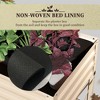 Okak Rattan Look 27.5" Raised Garden Bed with Tool Storage Shelf Foldable & Portable Elevated Planter Box for Vegetables, Herbs, Flowers,Balcony Patio - 3 of 4