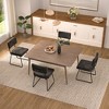 Aheaplus Dining Chairs Set of 2/4/6/8, Tufted Velvet Upholstered Metal Side Chair - 2 of 4