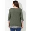 Catherines Women's Plus Size Impossibly Soft Duet Tunic - 3 of 4