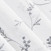 Collections Etc Sheer Floral Embroidered Rod Pocket Curtains - 3 of 3