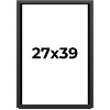 PosterPalooza | Flat Black Picture Frame - UV Acrylic, Foam Board Backing, Hanging Hardware - 2 of 4