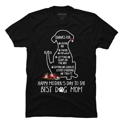 Men's Design By Humans Happy Mothers Day Best Dog Mom Thanks By MiuMiuShop T-Shirt