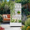 TOAOTBNBO Metal Raised Garden Bed with Star Pattern, Outdoor Planter Box with Wheels, Modern Privacy Screen for Garden and Patio - 2 of 4