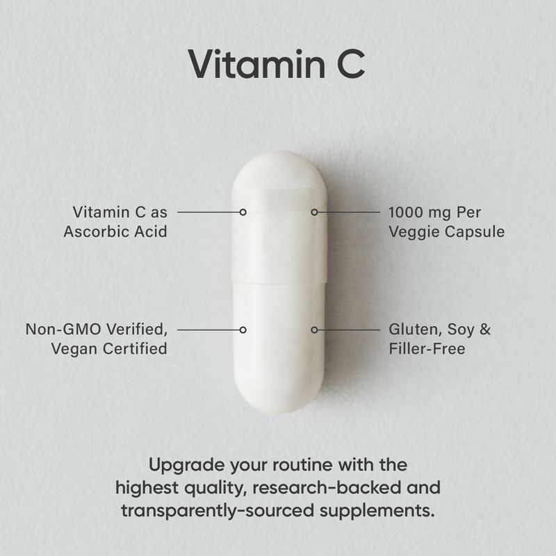 Sports Research High Potency Vitamin C, 1,000 mg, 240 Veggie Capsules, 3 of 5