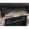 Electric Fireplace with Mantel, Remote Control, Ultra-Quiet DC Motor, Assembly-Free - 4 of 4