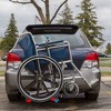 Silver Spring Foldable Manual Wheelchair Carrier Platform with Hitch Ball Mount, and Tilt Feature for Easy Roll-On Loading, 100 lb. Weight Capacity - 4 of 4
