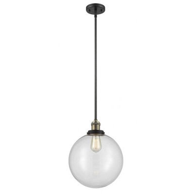 Beacon - 1 Light Stem Hung Mini Pendant In Industrial Style-15 Inches Tall and 12 Inches Wide