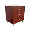 NicBex Contemporary Nightstand with Locking Top Drawer and Metal Handles Bedside Table End Table for Bedroom, Living Room, Office - 2 of 4