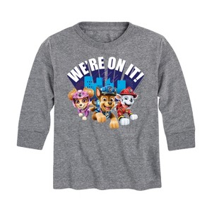Boys' - Paw Patrol - We're On It Long Sleeve Graphic T-Shirt - 1 of 4