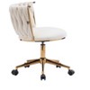 Office Desk Chair, Upholstered Home Office Desk Chairs with Adjustable Swivel Wheels - 4 of 4