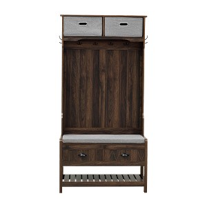 LIVAREEmlen Hall Tree with 6 Hooks and Hinged Lid, Coat Hanger, Entryway Bench, Storage Bench, 3-in-1 Design, for Entrance, Hallway - 1 of 4
