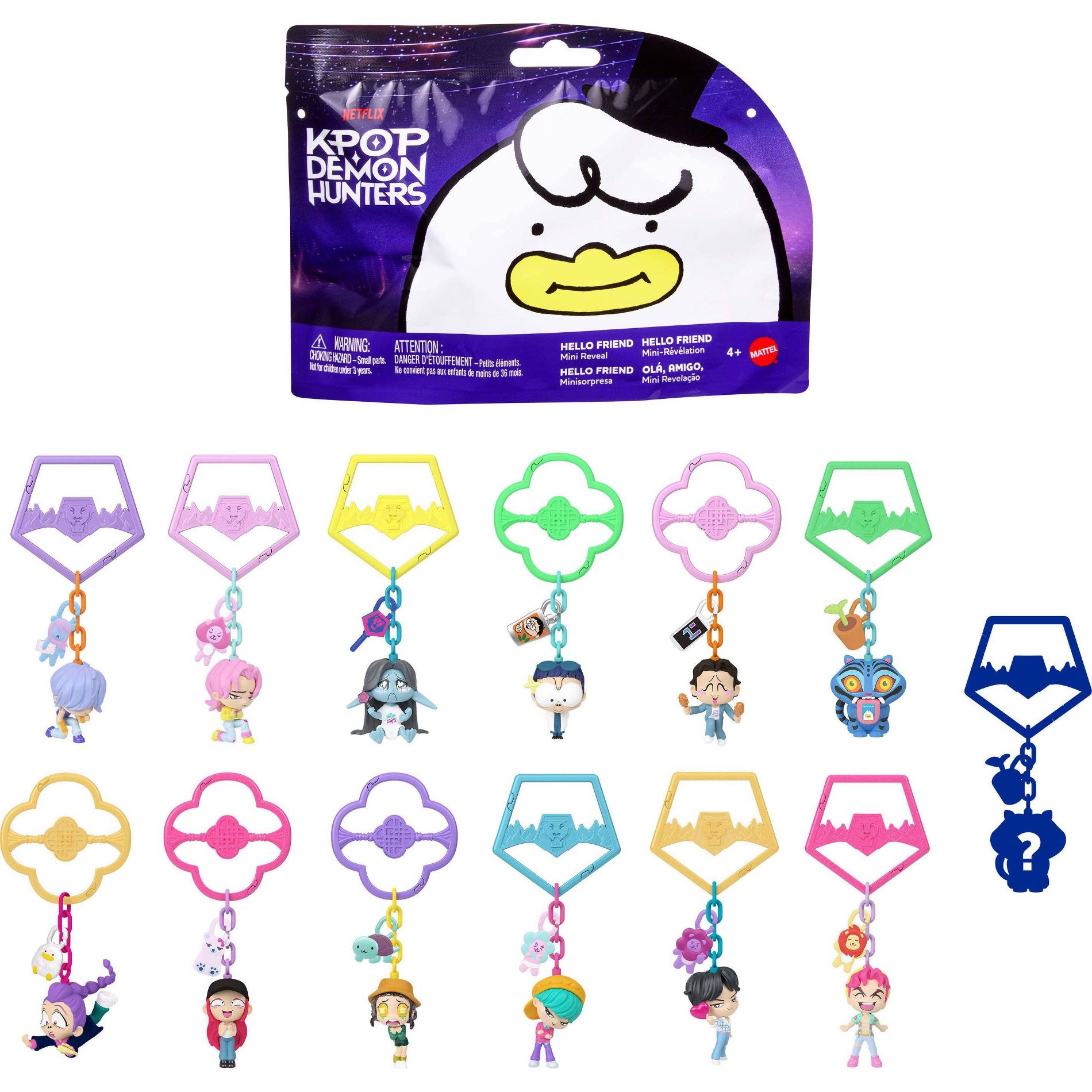 KPop Demon Hunters Mini Collectible Keychain Figures HUNTR/X Saja Boys Derpy Sussie  Accessories