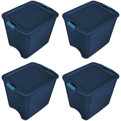 Sterilite Classic Lidded Stackable 30 Gal Storage Tote Container