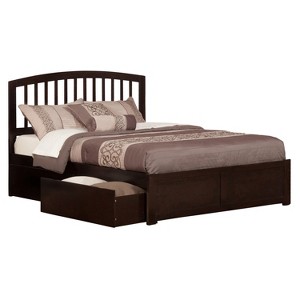 Platform Bed with Drawers - Modern Espresso Finish - Underbed Storage - Expandable Design - 1 of 4