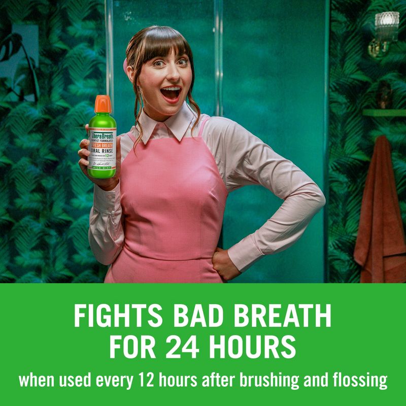 TheraBreath Fresh Breath Mouthwash - Mild Mint, 4 of 18