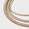 Snake Chain Multi-Strand Necklace - A New Day™ Gold - 4 of 4