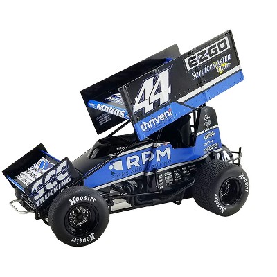 Winged Sprint Car #44 Dylan Norris "RPM" Gobrecht Motorsports "World of Outlaws" (2023) 1/18 Diecast Model Car by ACME