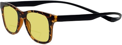 Magz Chelsea Designer Reading Glasses/Magnetic Rear Connect Tortoise Brown +2.50