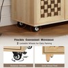 PAGED Fluted Kitchen Island Rolling Kitchen Cart with Drop Leaf, Internal Storage Rack for Kitchen - 2 of 4