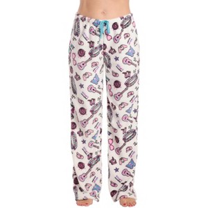 Just Love Womens  Print Plush Fleece Pajama Pants - 1 of 3