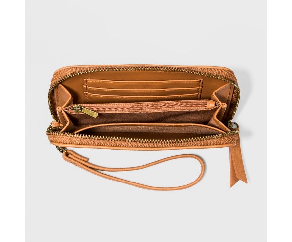 Women's Tech Wristlet Wallet - Universal Thread&#153; Cognac