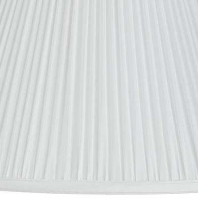 Off-White Silk Mushroom Pleated Empire Lamp Shade