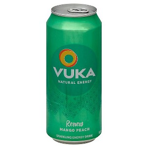 Vuka Renew Mango Peach Energy Drink, 16 Oz, CASE OF 12 - 1 of 4