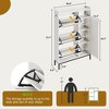 Rattan Shoe Storage Cabinet with 3 Flip Drawers - 2 of 4