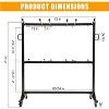 Folding Chair Rack on Wheels,Heavy Duty Metal Folding Chair Storage Cart Dolly, Holds Up to 42 Chairs or 6 Tables, 265 Lbs Capacity, Black - 3 of 4