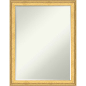 Amanti Art Owen Gold Petite Bevel Wood Bathroom Wall Mirror 27 x 21 in. - 1 of 4