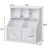 Kids Toy Storage Organizer, Kids Bookshelf and Toy Storage, Toddlers Bookshelf Toy Organizer for Kids Rooms Playroom Bedroom Nursery Daycare - 2 of 4