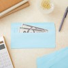 Juvale 100 Pack #10 Light Blue Envelopes with Square Flap for Mailing Letters, Invitations, 4 1/8 x 9 1/2 In - 4 of 4