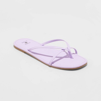 lavender flip flops