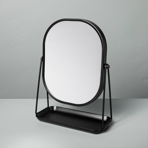Metal Vanity Flip Mirror with Tray Black - Hearth & Hand™ with Magnolia - image 1 of 3