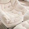 CAVINAS Lazy Chair with Ottoman,Modern Lounge Accent Chair with Side Pocket,Upholstered Sofa Chair with Footrest,Living Room Furniture - 2 of 4