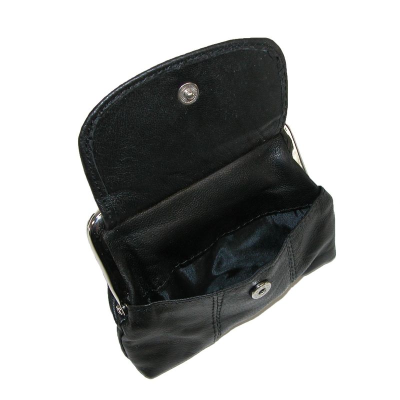 CTM Leather Double Compartment Coin Purse Wallet, 3 of 4