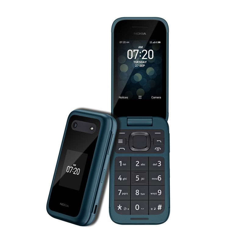 Nokia 2780 Flip (512MB) GSM Verizon Unlocked Phone - Blue, 1 of 11