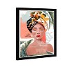 15" x 21" Tropical Fashion Portrait, Framed Digital Art Print, Vivid Orange - Wynwood Studio: Modern Glam Wall Decor - 2 of 4