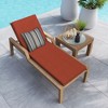 Honeycomb Outdoor Chaise Lounge Cushion - Textured Solid Terracotta - image 2 of 4