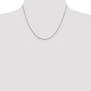 Black Bow Jewelry 1mm Rhodium Plated Sterling Silver Round Snake Chain Necklace - 2 of 4