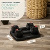 Lifepro Adjustable Dumbbells Set - 5in1-15lb weights Set & Single with Rack - Quick Adjust, Secure Grip - Compact Hand Weights for Men Women Home Gym - 4 of 4