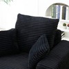 VYNXARIA Oversized Accent Chair with Ottoman, Single Sofa Chair with Large Seat and Extra Wide Armrests,Black - 4 of 4